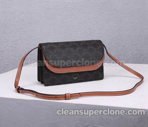 Celine bag Super Clone picture and price Dark brown Shoulder Crossbody cowhide women 2