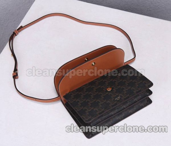 Celine bag Super Clone picture and price Dark brown Shoulder Crossbody cowhide women 6