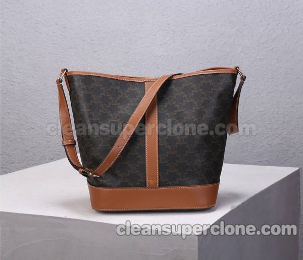 cowhide bag 1:1 Copy description and price brown Celine Shoulder Crossbody women