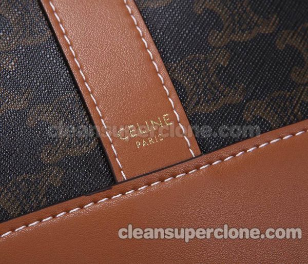 cowhide bag 1:1 Copy description and price brown Celine Shoulder Crossbody women 5