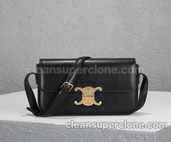 Shoulder bag replica details and pricing black Celine Crossbody cowhide women