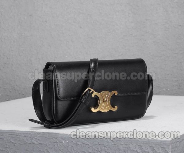 Shoulder bag replica details and pricing black Celine Crossbody cowhide women 2