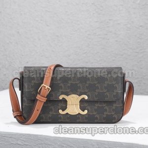 cowhide bag 1:1 Copy description and price painted design Celine Shoulder women