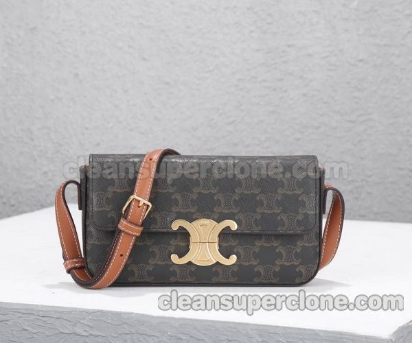 cowhide bag 1:1 Copy description and price painted design Celine Shoulder women