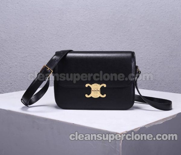 Celine bag Super Clone picture and price black Shoulder Crossbody cowhide women