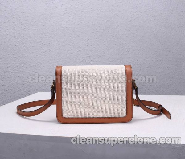 canvas bag 1:1 Copy description and price yellowish-brown Celine Shoulder Crossbody women 3