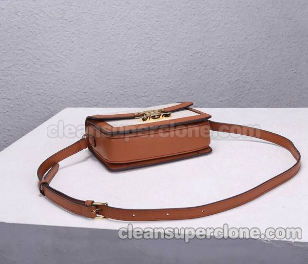 canvas bag 1:1 Copy description and price yellowish-brown Celine Shoulder Crossbody women 4