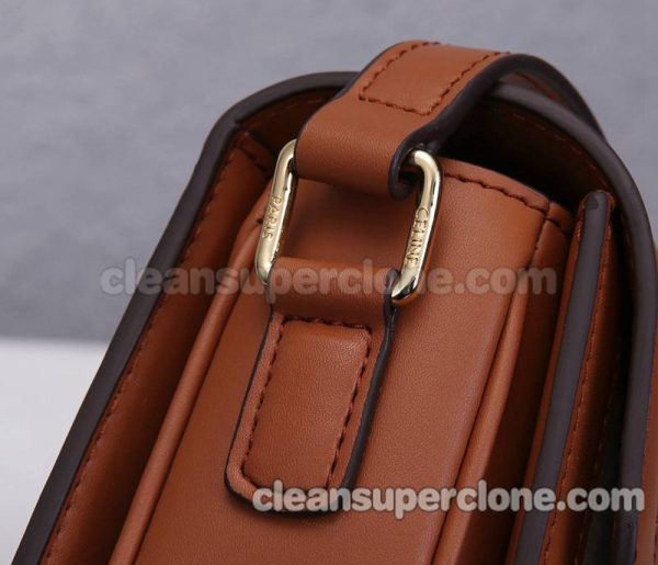 canvas bag 1:1 Copy description and price yellowish-brown Celine Shoulder Crossbody women 7