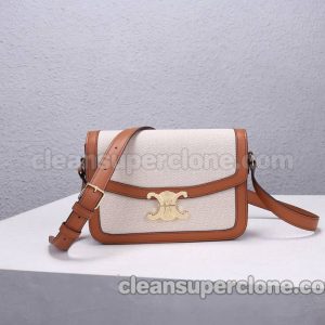 Celine bag Super Clone picture and price yellowish-brown Shoulder Crossbody canvas women