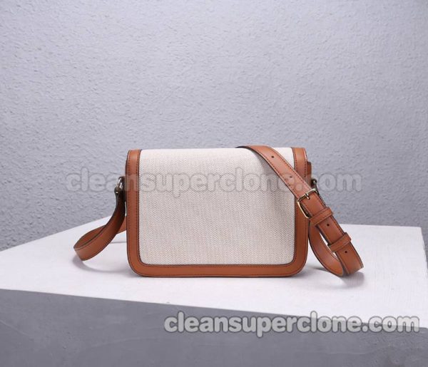 Celine bag Super Clone picture and price yellowish-brown Shoulder Crossbody canvas women 3