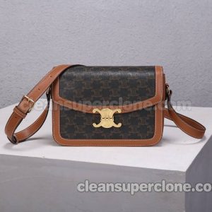 canvas bag 1:1 Copy description and price brown Celine Shoulder Crossbody women