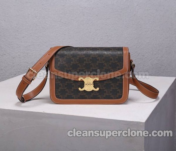 canvas bag 1:1 Copy description and price brown Celine Shoulder Crossbody women