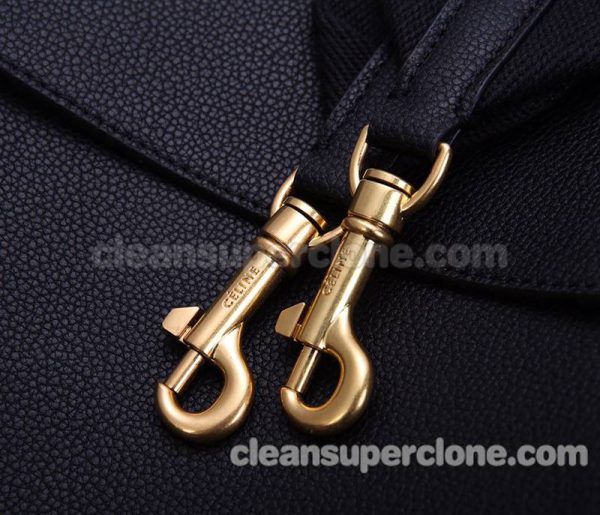 Shoulder bag replica details and pricing black Celine cowhide women 6