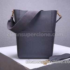 cowhide bag 1:1 Copy description and price gray Celine Shoulder women