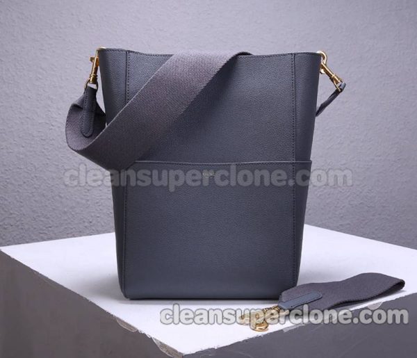 cowhide bag 1:1 Copy description and price gray Celine Shoulder women