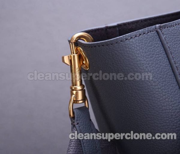 cowhide bag 1:1 Copy description and price gray Celine Shoulder women 6