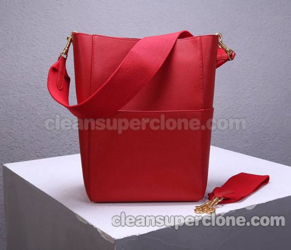 Celine bag Super Clone picture and price red Shoulder cowhide women