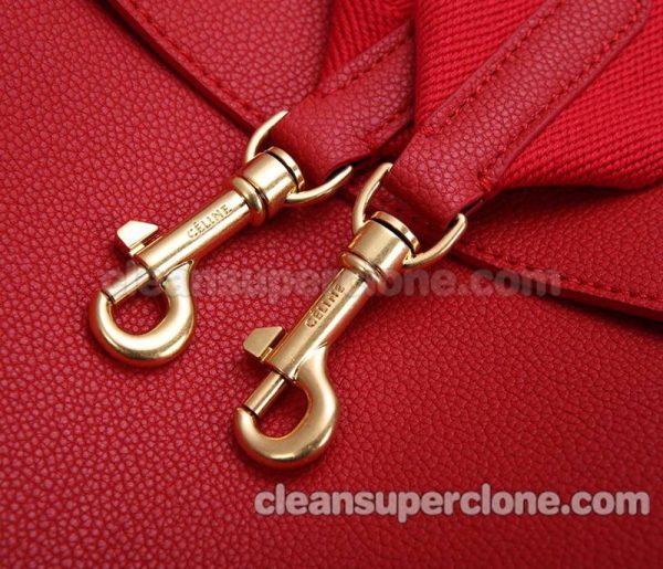 Celine bag Super Clone picture and price red Shoulder cowhide women 6