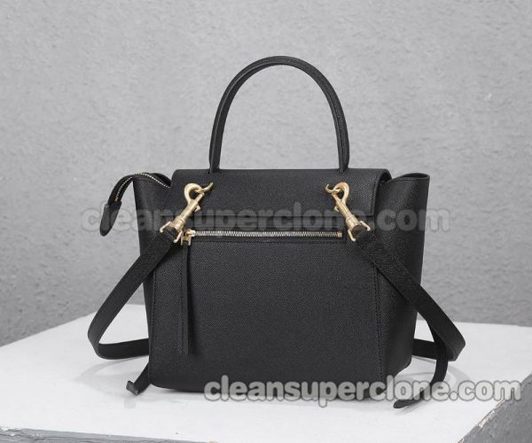 Handbag bag replica details and pricing black Celine Shoulder Crossbody cowhide women 3