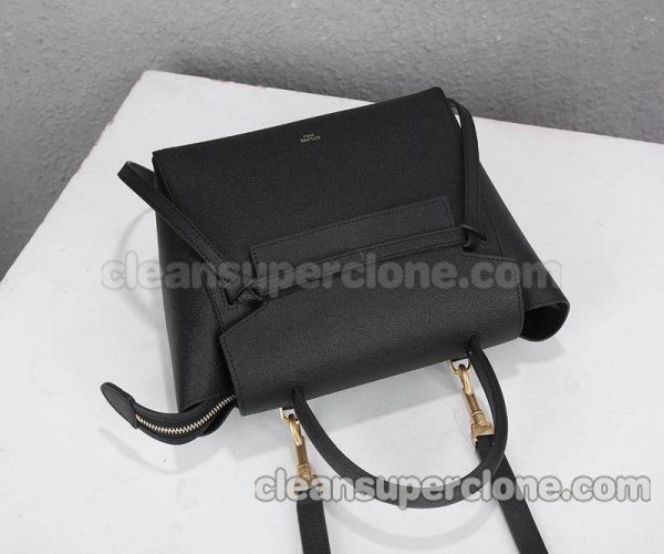 Handbag bag replica details and pricing black Celine Shoulder Crossbody cowhide women 4