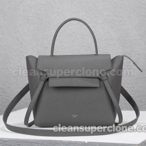 cowhide bag 1:1 Copy description and price gray Celine Handbag Shoulder Crossbody women