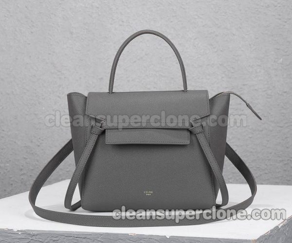 cowhide bag 1:1 Copy description and price gray Celine Handbag Shoulder Crossbody women