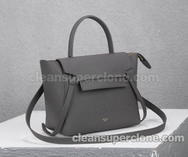 cowhide bag 1:1 Copy description and price gray Celine Handbag Shoulder Crossbody women 2