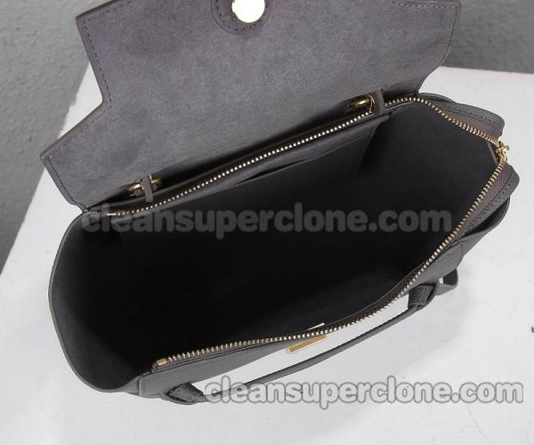 cowhide bag 1:1 Copy description and price gray Celine Handbag Shoulder Crossbody women 9