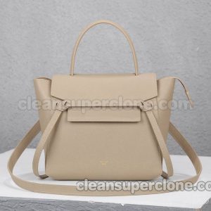 Celine bag Super Clone picture and price Milk tea color Handbag Shoulder Crossbody cowhide women