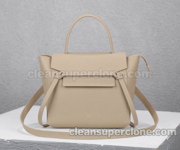 Celine bag Super Clone picture and price Milk tea color Handbag Shoulder Crossbody cowhide women