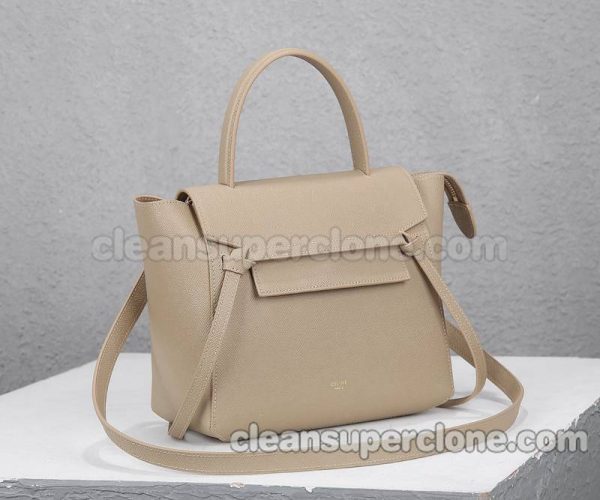 Celine bag Super Clone picture and price Milk tea color Handbag Shoulder Crossbody cowhide women 2