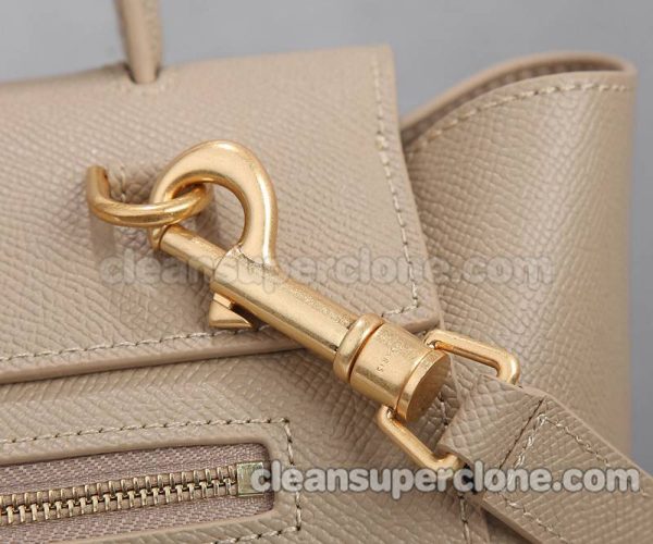 Celine bag Super Clone picture and price Milk tea color Handbag Shoulder Crossbody cowhide women 7