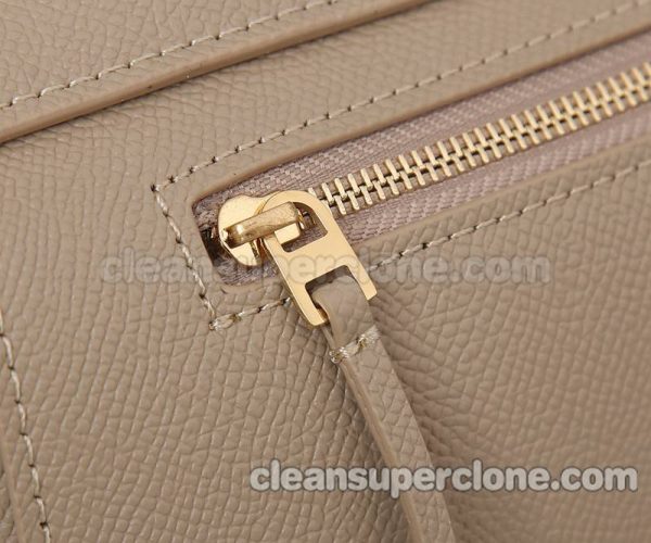 Celine bag Super Clone picture and price Milk tea color Handbag Shoulder Crossbody cowhide women 8