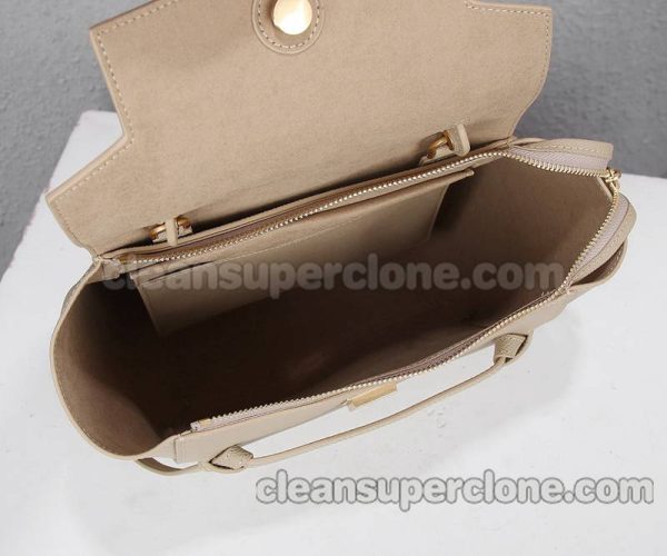 Celine bag Super Clone picture and price Milk tea color Handbag Shoulder Crossbody cowhide women 9