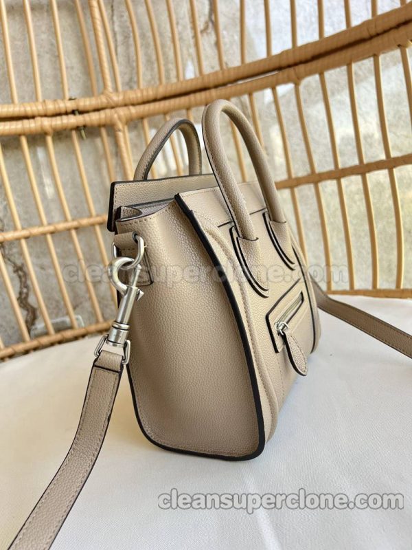 Celine bag Super Clone picture and price Milk tea color Handbag Shoulder Crossbody cowhide women 2