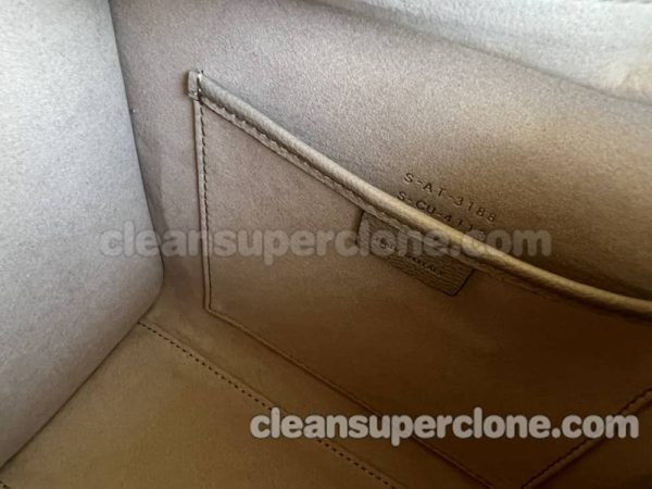 Celine bag Super Clone picture and price Milk tea color Handbag Shoulder Crossbody cowhide women 9