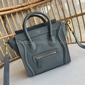 Handbag bag replica details and pricing blue Celine Shoulder Crossbody cowhide women