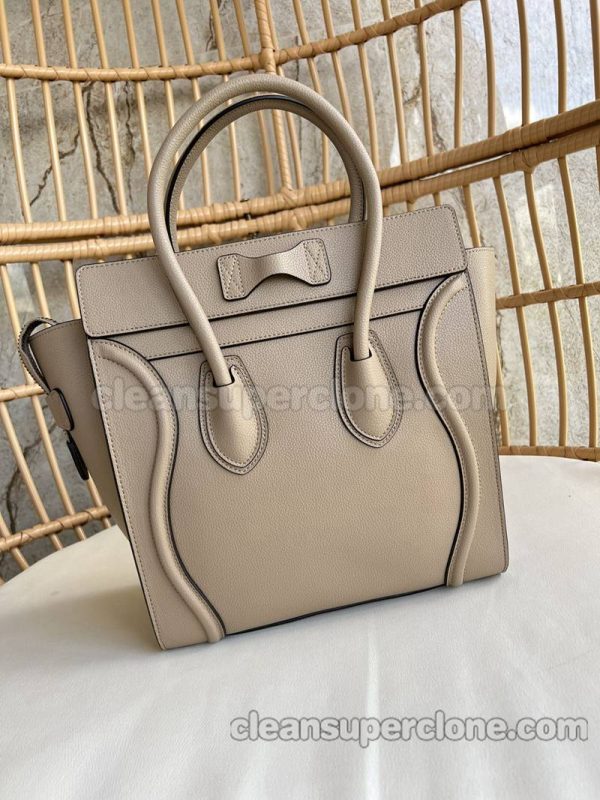 Celine bag Super Clone picture and price milk tea color Handbag cowhide women 2