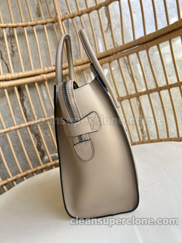 Celine bag Super Clone picture and price milk tea color Handbag cowhide women 3