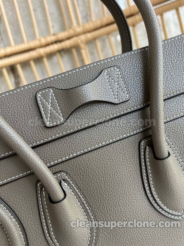 Handbag bag replica details and pricing gray Celine cowhide women 7