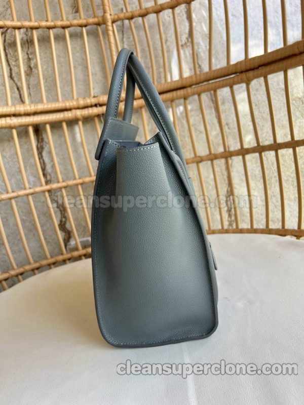 cowhide bag 1:1 Copy description and price blue Celine Handbag women 2