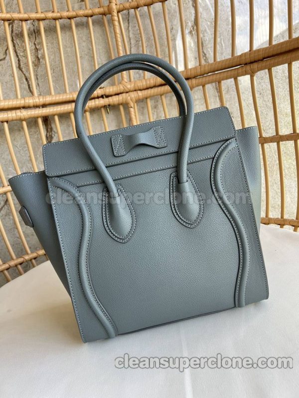 cowhide bag 1:1 Copy description and price blue Celine Handbag women 3