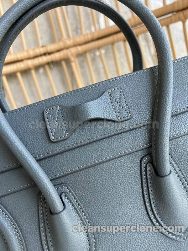 cowhide bag 1:1 Copy description and price blue Celine Handbag women 7