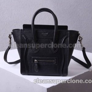 Celine bag Super Clone picture and price black Handbag Lychee cowhide women