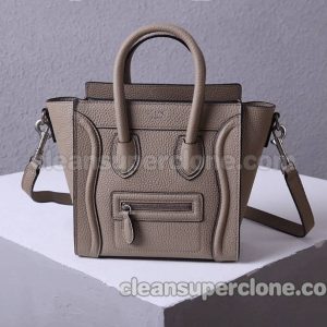 Handbag bag replica details and pricing gray Celine Lychee cowhide women