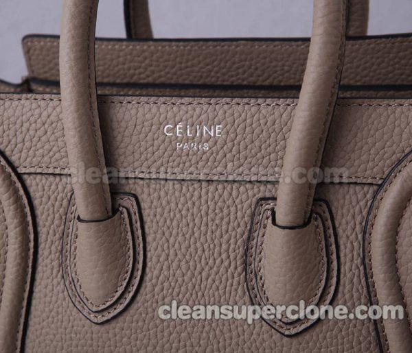 Handbag bag replica details and pricing gray Celine Lychee cowhide women 5