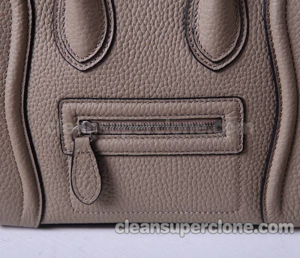 Handbag bag replica details and pricing gray Celine Lychee cowhide women 6