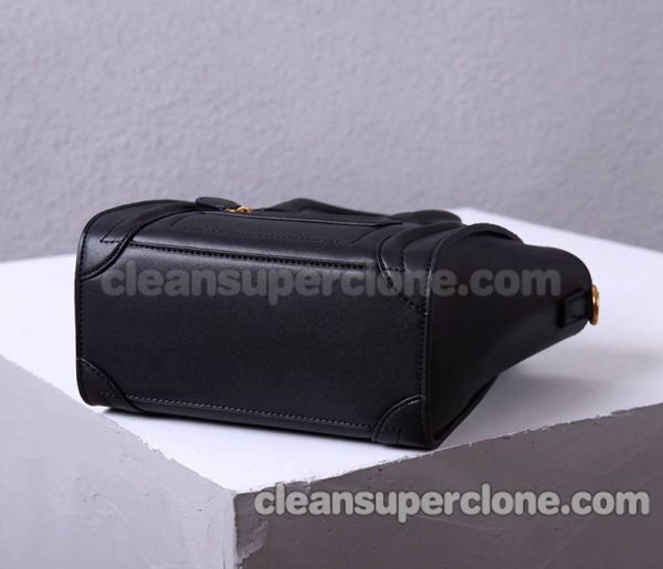 cowhide bag 1:1 Copy description and price black Celine Handbag plain women 4