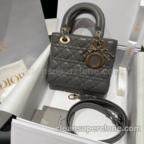 sheepskin bag 1:1 Copy description and price gray Dior Handbag women