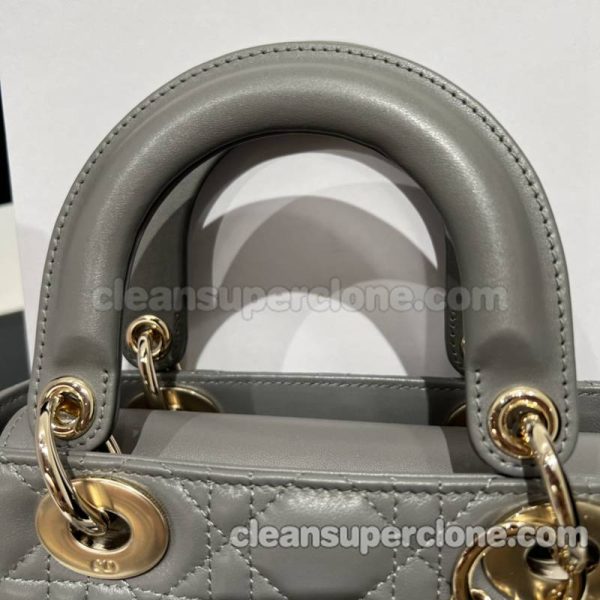 sheepskin bag 1:1 Copy description and price gray Dior Handbag women 6